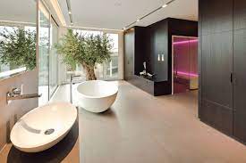 Weitere ideen zu badezimmer mit sauna, sauna ideen, dampfbad kabine. Sauna Im Badezimmer Mit Freistehender Badewanne Tischlerei Schopker