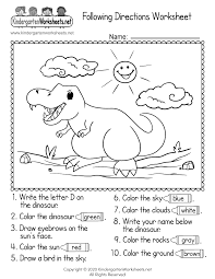 Give your child a boost using our free, printable kindergarten worksheets. Following Directions Worksheet For Kindergarten Free Printable Digital Pdf