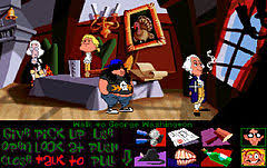 The main character in this game bernard bernoulli followed by his friends hoagie and laverne are going to stop the evil purple tentacle—a sentient to take over the world. Day Of The Tentacle Wikipedia