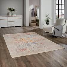 Bunter Webteppich Im Shabby Chic Stil Ein Pastellfarbenes Deko Highlight Vintage Teppiche Teppich Lederteppiche