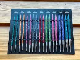 Circular knitting needles with long length cords inbetween the needles are also good for knitting large blankets and afghans because the stitches can stay on the cord in between the needles. Dreamz Deluxe Interchangeable Needle Set Knitter S Pride Starlight Knitting Society