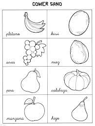Come Sano Alimentos Para Colorear Frutas Para Colorear Frutas Y Verduras Fotos