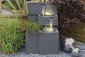 Springbrunnen Grada Bepflanzbar Mit Led Beleuchtung Wasserfall Gartenbrunnen Kaskade Terrassenb Springbrunnen Gartenbrunnen Mit Beleuchtung Terrassenbrunnen