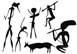 Limited editions are printed on 19x13 inch fine art paper, signed, titled and numbered by hand and this frameless, hand painted artwork is painted on canvas, then stretched and applied to wooden. Primitive Art Various Figures Drawing By Michal Boubin