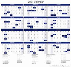 Here is the overview of the year 2021, for calendars with holidays. Free Printable Year 2021 Calendar Type Calendar