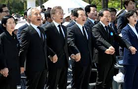 On may 17th, he expanded martial law to the whole nation. South Korea S Moon Joins Protest Song At Commemoration In Nod To Liberal Values