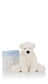 Jellycat Perry Polar Bear Plush Toy Book Set Barneys New York