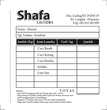 This document was uploaded by user and they confirmed that they have the permission to share it. 90 Gambar Desain Nota Laundry Kiloan Yang Bisa Anda Tiru
