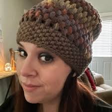 Gorro de lana a crochet: gorro bohemio de rayas de abuela