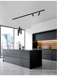 nova luce magnetic profile jazz sandy black aluminium luxuskuchen haus kuchen innenarchitektur kuche