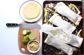 This is an optional step, but one that i highly recommend for maximum fish using your left hand, transfer the fish to the baking sheet. Sheet Pan Dinner Roasted White Fish And Cabbage Tacos Me The Moose