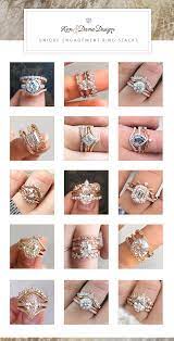 Stacked Engagement Rings Wedding Ring Sets Sapphire Engagement Ring Set Stacked Engagement Ring Dream Engagement Rings