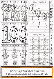 100 Day Number Puzzles To Color Classroom Freebies Classroom Freebies 100 Day Celebration 100th Day