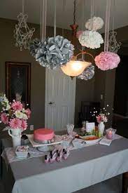 Pink Gray Baby Shower Pink And Gray Chevron Baby Shower Decor Baby Showers Baby Shower Chevron Pink Gray Baby Shower Baby Shower Decorations