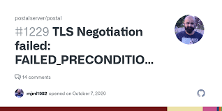 TLS Negotiation failed: FAILED_PRECONDITION: starttls error (0 ...