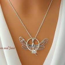 Dragonfly Necklace Ring Holder Sterling Silver Dragonfly Etsy Ring Holder Necklace Sterling Silver Dragonfly Necklace Ring Holder Pendant