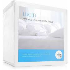 Lucid Zippered Mattress Encasement Bed Bug And Waterproof Protector Deal Mattress Encasement Waterproof Mattress Waterproof Protector