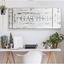 This beautiful french country furniture is great for displaying and storing all your favorite items! Patton Wall Decor Distressed White Gather Wood Plank Wall Art Decor On Sale Overstock 24079903