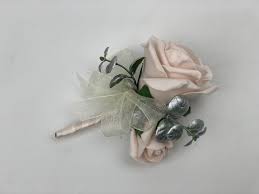 Pink opal ice pink, gold framed gray glass dangle earrings. Huis Baby Pink Artificial Wedding Flowers Ladies Corsage White Grey Roses Luxclusif Com
