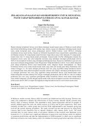 Sebelum saya membagikan contoh tajuk rencana pada surat kabar tentang pendidikan. Pdf Pelaksanaan Kajian Kuasi Eksperimen Untuk Mengenal Pasti Tahap Kemahiran Literasi Awal Kanak Kanak Taska