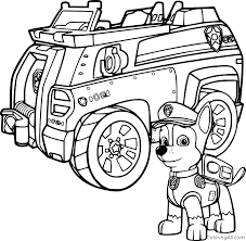 Save or print them, share with your family! Chase Paw Patrol Coloring Pages Coloringall