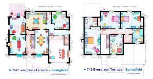The Simpsons House Floor Plans Floor Plan Drawing The Simpsons