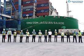 Freight manifest, cargo manifest, invoices etc.). Maiden Call By The World S Largest Liquefied Natural Gas Lng Container Vessel Cma Cgm Jacques Saade At Westports Westports Holdings