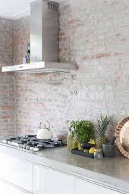 25 Timeless Brick Kitchen Backsplashes Comfydwelling Com Timeless Brick Kitchen Backsplashes Brick Kitchen Apartment Renovation Brick Wall Kitchen