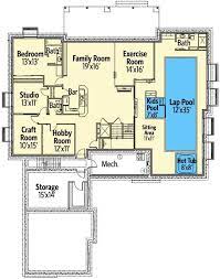 Plan 81658ab Traditional House Plan With Optional Pool Room Pool House Plans House Plans Traditional House Plan