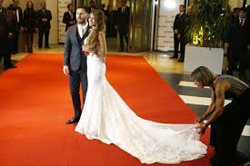 Shakira and gerard pique share family photos of their adorable son. Shakira Attends Soccer Star Lionel Messi S Wedding With Gerard Pique See Her Sexy Sheer Dress Entertainment Tonight