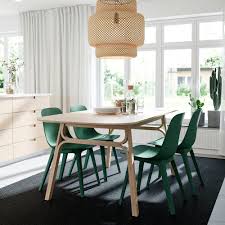 Voxlov Odger طاولة و4 كراسي خيزران أخضر Ikea