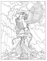 Free printable mermaid coloring pages for adults and teens. Fantasy Mermaid Coloring Pages Mermaid Coloring Pages Fairy Coloring Pages Mermaid Coloring