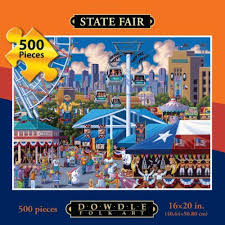 From cities to national parks, children's themes, sports, military, and holidays. Dowdle Folk Art State Fair 500pc 16x20 Puzzles Dowdle Folk Art Http Www Amazon Com Dp B004v0i12y Ref Cm Sw R Pi Dp L P8 Puzzle Art State Fair Jigsaw Puzzles