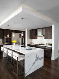 Drop Ceiling Lighting Ideas Pictures Remodel And Decor Modern Kitchen Island Kitchen Island Design Modern Kitchen Design