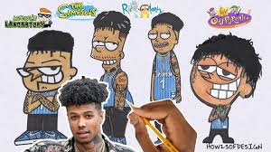 Blueface net worth 2020 sources of income salary and more. Draw Blueface In 4 Different Styles Yh Aight Youtube