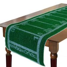 Football Turf Table Runner 15 3 4in X 60in In 2020 Party Table Decorations Football Table Cover Table Runners