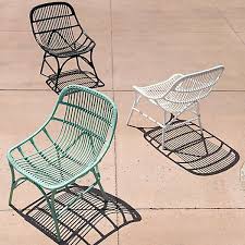 Open Weave All Weather Wicker Side Chair Terrain Lounge Chair Outdoor Outdoor Wicker Chairs Outdoor Furniture