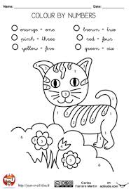 Colour By Numbers Cat Numbers For Kids Color By Numbers Magic For Kids