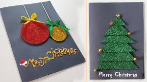 If you find a card in design space that you love but it calls for an obscure material you don't have on hand, don't rule it out! Hand Made Christmas Greeting Cards Simple And Easy Christmas Greeting Card Making Paper Girl