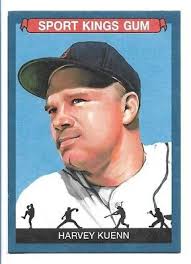 Harvey Kuenn 2022 Sport Kings Volume 3 Blue Border #110 Detroit Tigers