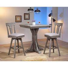 Oak pub tables or cherry pub sets are still popular traditional choices. Graystone Square Pub Table Set Eci Furniture 3 Reviews Furniture Cart