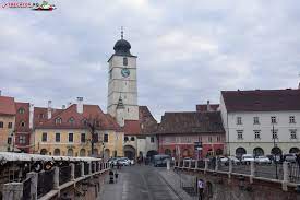 Sibiu, romania, sibiu, 550163, romania. Turnul Sfatului Din Sibiu Trecator Prin Lume