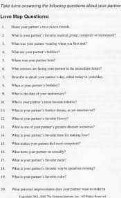 The need to ask naughty or raunchy questions arises at some point regardless of how. 20 Questions You Should Know About Your Partner Know It Info