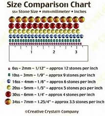 Crystal Sizing Chart For Blinging Rhinestone Crafts Diy