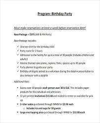 Party programme sample free birthday program template. Free 25 Program Examples In Pdf Ai Pages Google Docs Examples