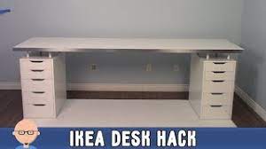 Since this is diy, the desk can be customized. New Home Office Ikea Desk Hack Youtube