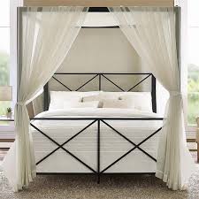 When it comes to comfort, this canopy bed has it all: Dhp Rosedale Modern Romance Metal Queen Canopy Bed In Black 4068039
