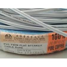 Download flat twin and earth cable brochure. Fajar 2 Core Pvc Twin Flat Speaker Cable 23 0 14x2c Pure Copper Blue White Cable