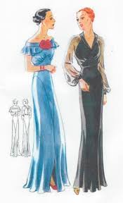 Found on moda tailleur anni 40 fabulous late 30s early 40s drape suiting. 1939 Vintage Sewing Pattern B38 Evening Dress R959 By Simplicity 1659 Moda Anni 30 Disegni Di Moda Abiti