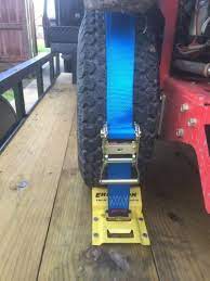 Erickson Atv E Track Tie Down Kit W Ratchet Straps And Wheel Chocks 1 500 Lbs Erickson Atv Utv Ti Utility Trailer Accessories Trailer Accessories Atv